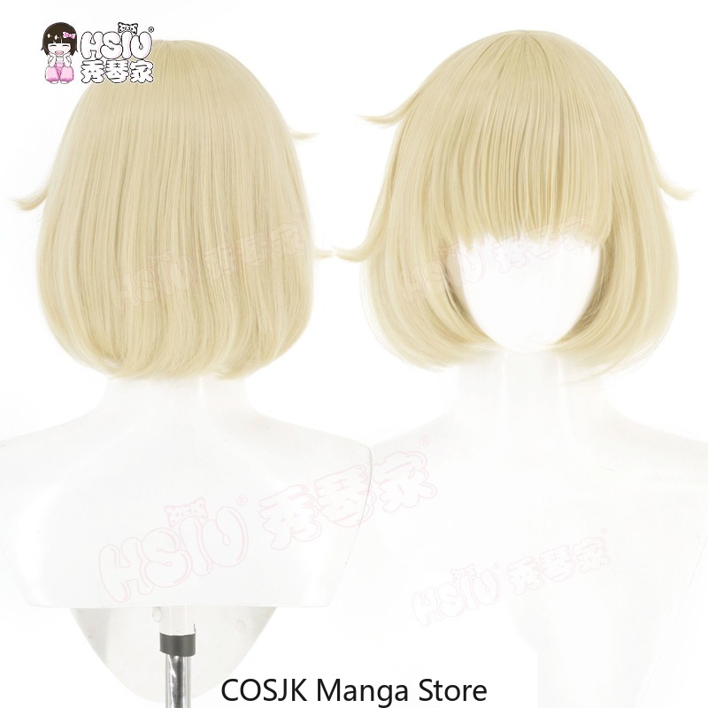 Anime Cosplay Wig Heat Resistant - アニメ デリシャス・イン・ダンジョン ファリン・トウデン コスプレウィッグ ブロンド ショートボブスタイル