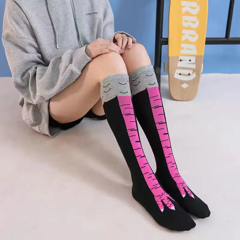 面白い鶏の足ストッキング オーバーニー圧力薄脚ロングストッキ - Funny Chicken Leg Socks のレビューと価格