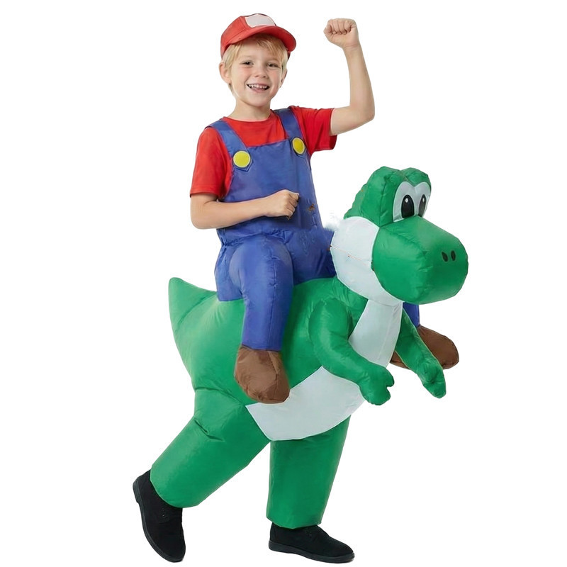 パーティー パフォーマンス コスチューム 大人 子供 配管工 - Inflatable Dinosaur Costume Adult のレビューと価格