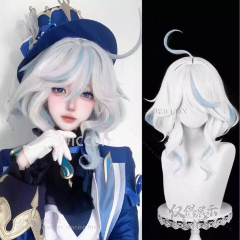 アニメゲーム Furina コスプレ衣装帽子小道具アクセサリ - Anime Cosplay Wig Heat Resistant のレビューと価格