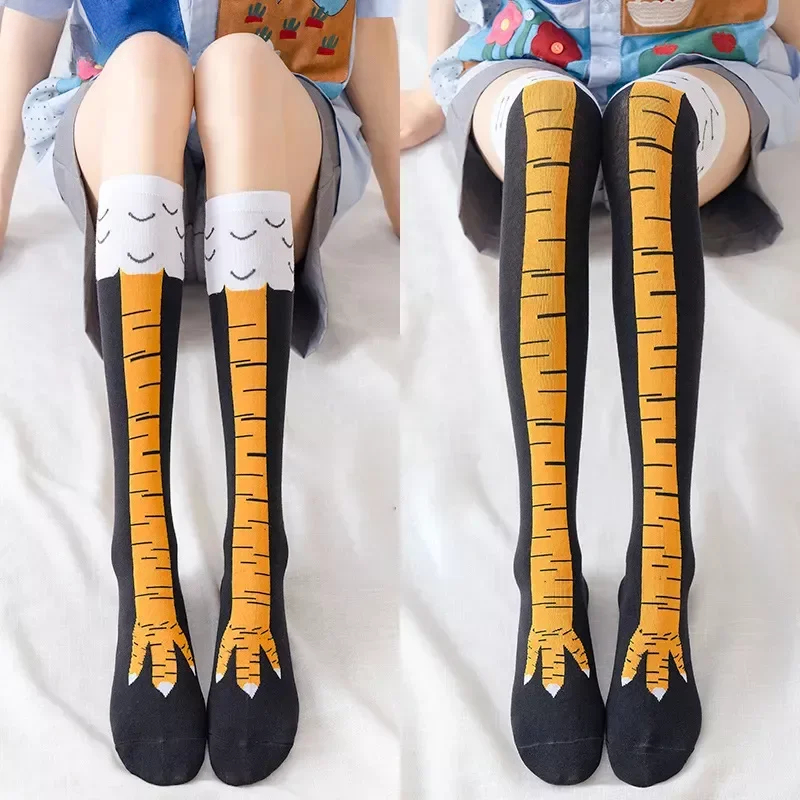 面白い鶏の足ストッキングオーバー膝圧薄脚ロングストッキング女 - Funny Chicken Leg Socks のレビューと価格