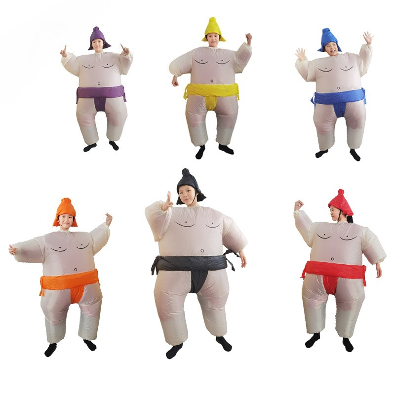 ファットマン相撲インフレータブルコスチュームゲーム競技会ハロ - Costumes のレビューと価格